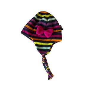 NWOT lands end stripe hat size medium